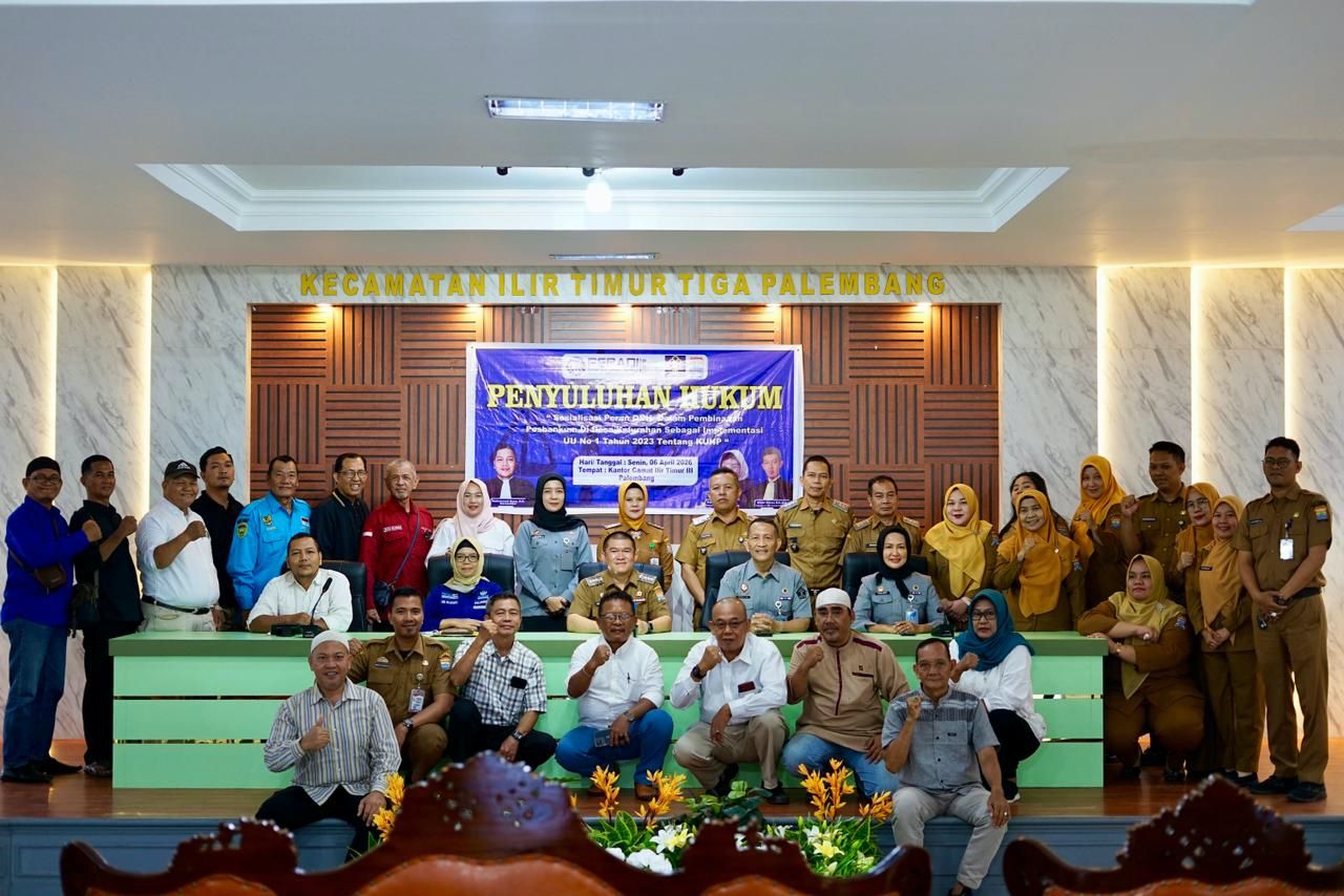 Kemenkum Sumsel Akselerasi Pelaporan Data Posbankum Desa di Kecamatan IT III Palembang