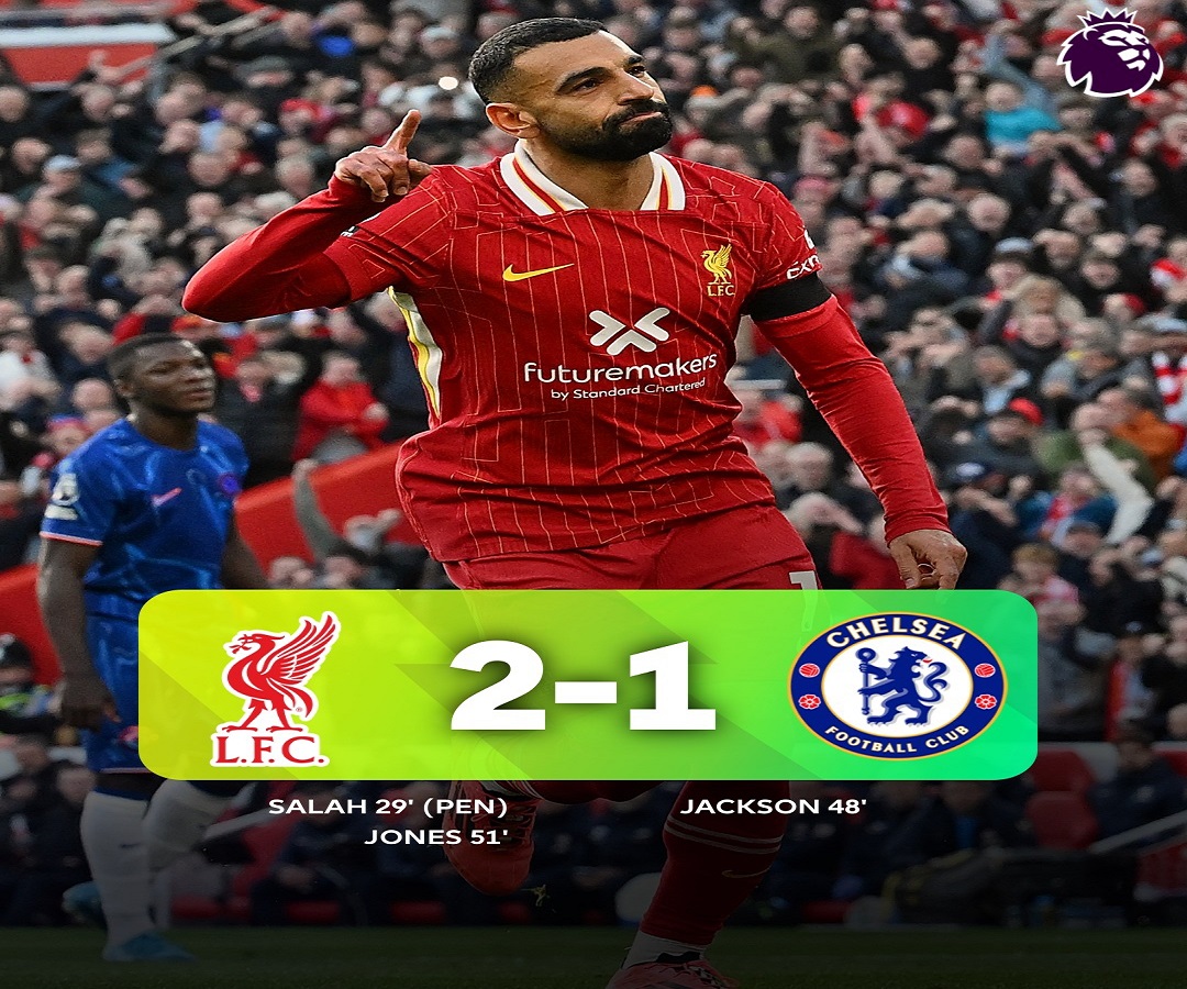 Hasil Liga Inggris: Liverpool Tundukkan Chelsea 2-1, The Reds Pertahankan Posisi Teratas Klasemen