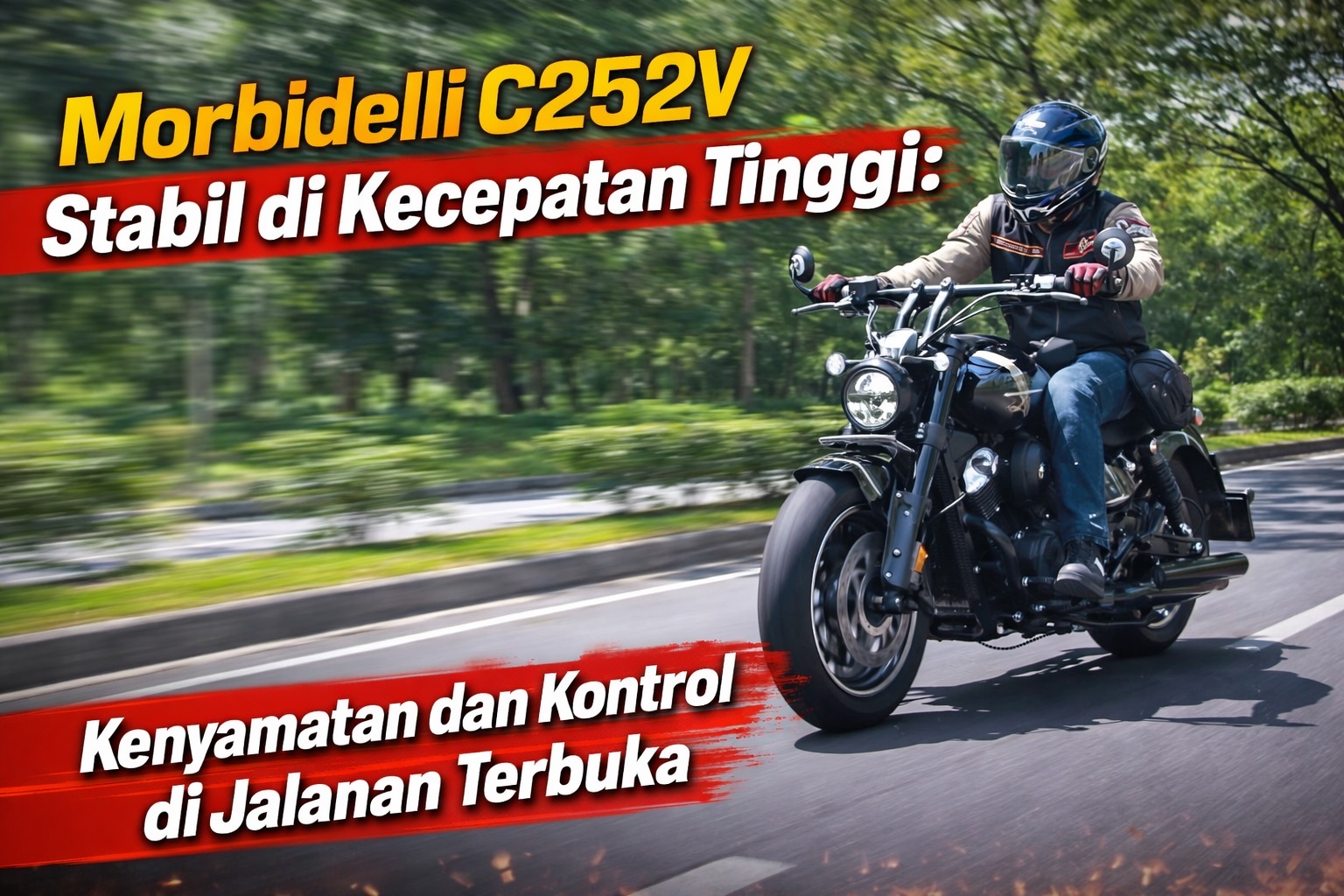 Morbidelli C252V Stabil di Kecepatan Tinggi: Kenyamanan dan Kontrol di Jalanan Terbuka