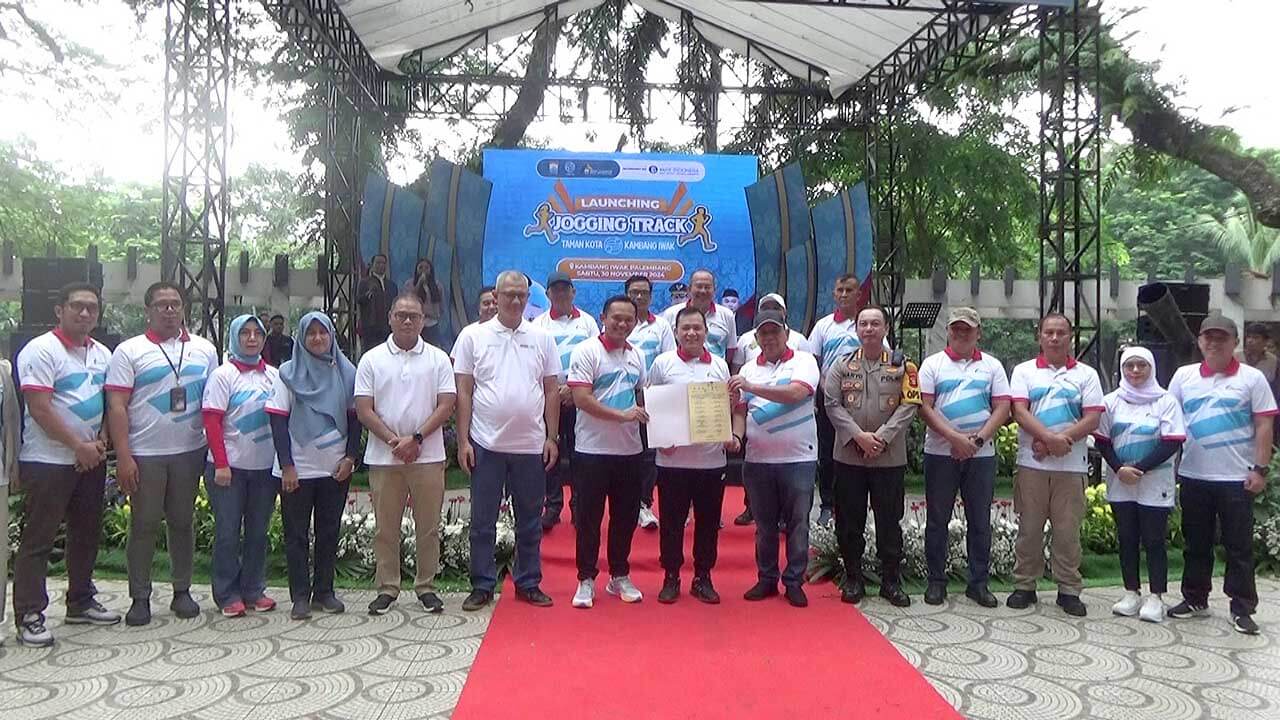 Pemkot Palembang Resmikan Jogging Track di Kambang Iwak, Persiapkan Fasilitas Pendukung Baru