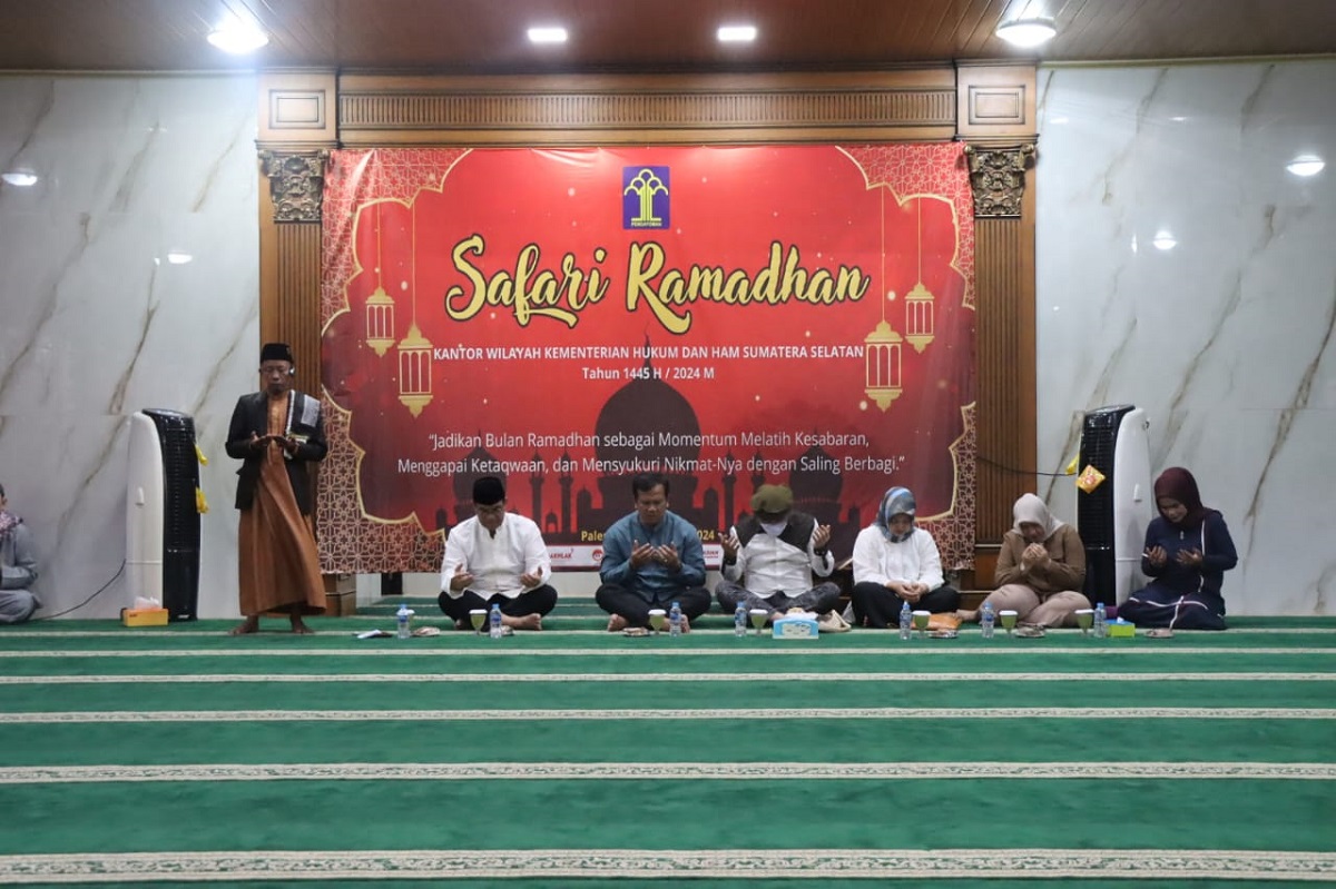 Safari Ramadan Pertama oleh Kemenkumham Sumsel di Rutan Palembang