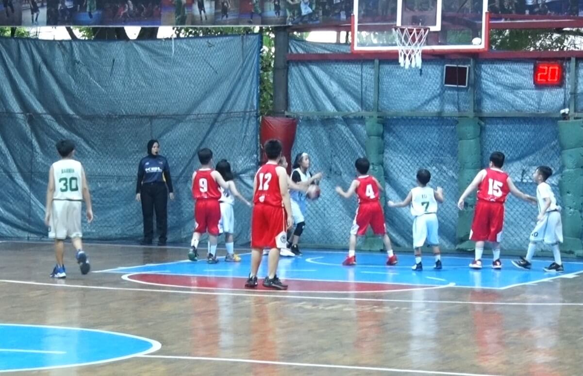Anak-anak Palembang Adu Skill dalam Event Kids Basketball League 2024 di GOR Canton Park Arena
