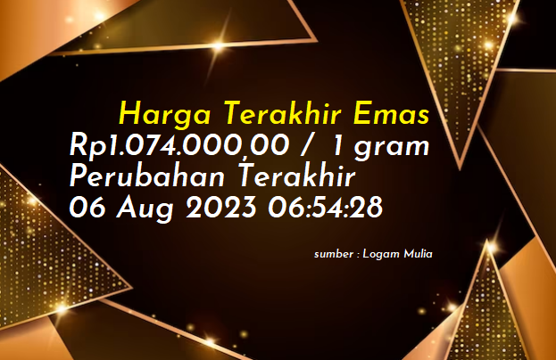Harga Emas Hari Ini 6 Agustus 2023 di Palembang Mengalami Kenaikan 