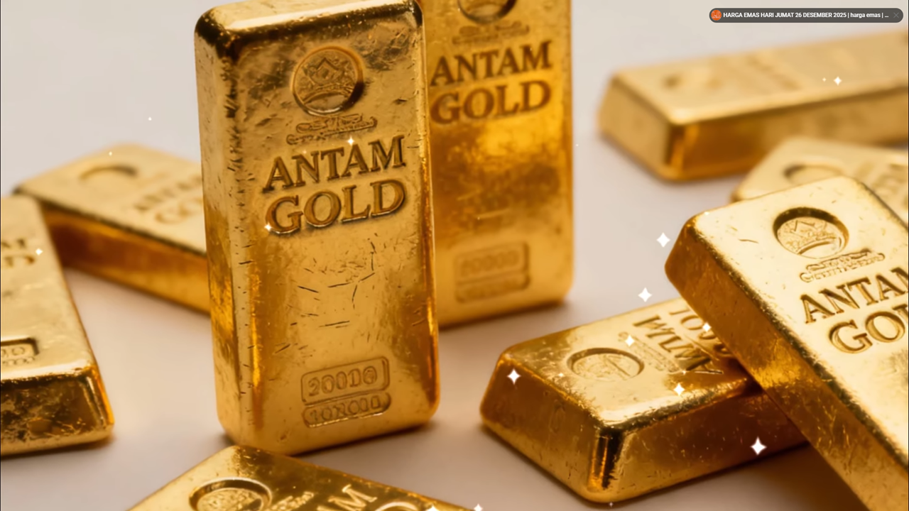 Harga Emas Antam Melemah di Akhir Tahun, Turun Rp 9.000 per Gram