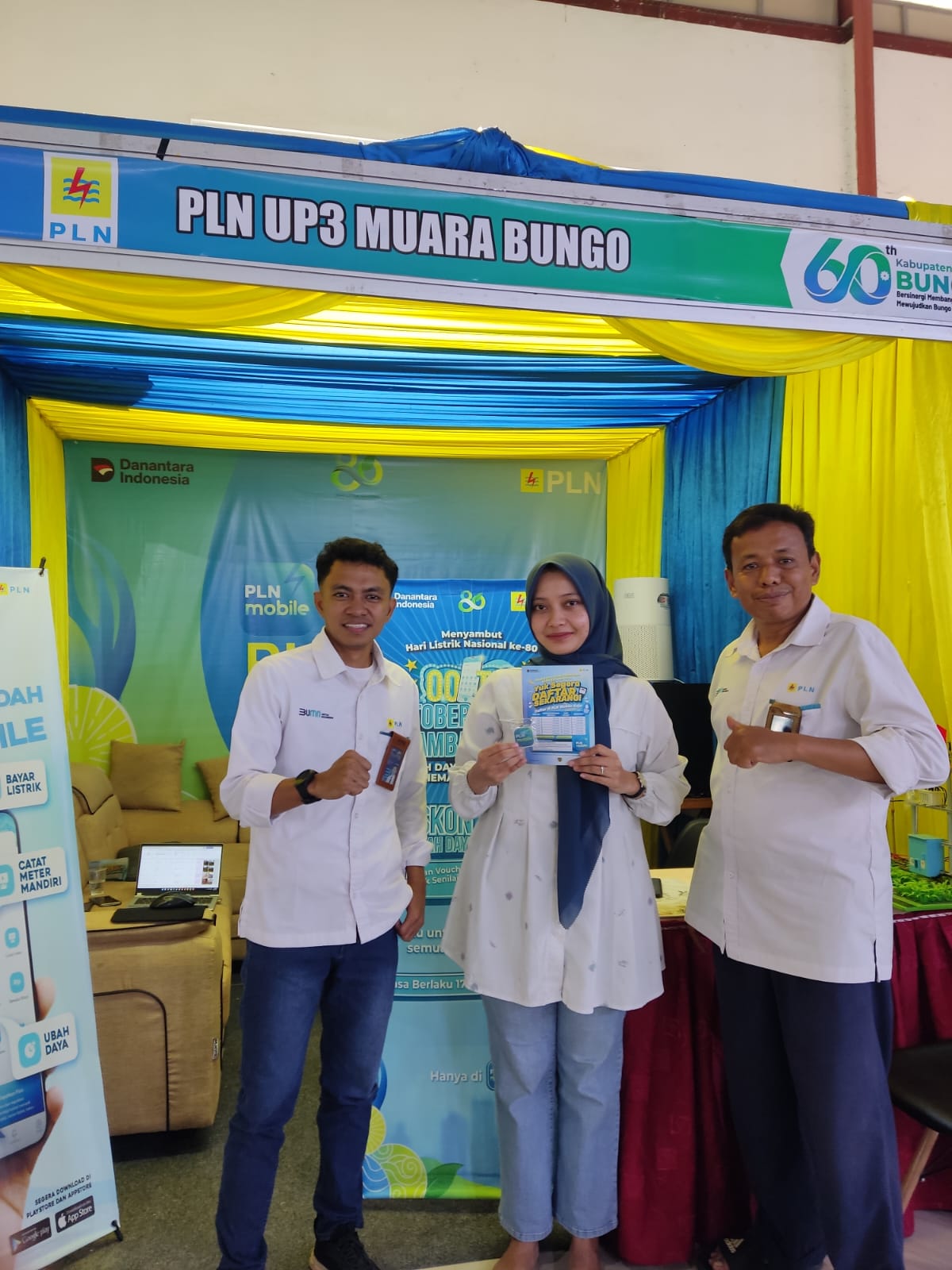 Semangat Jelang Hari Pahlawan Meriahkan HUT Bungo ke-60, P3 Muara Bungo Hadirkan Promo Tambah Daya 50%
