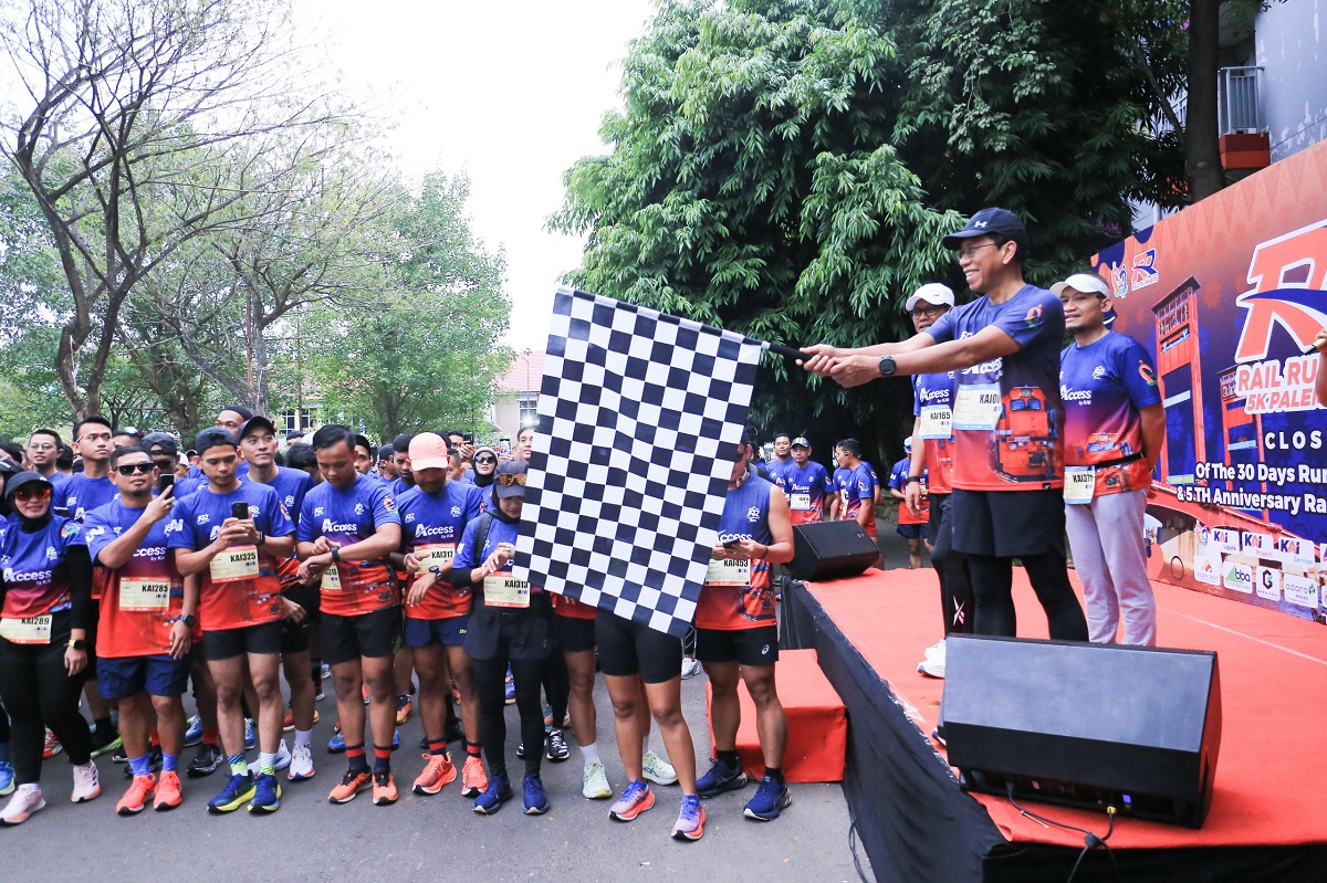  KAI Ajak Masyarakat Kenali Wisata Sehat Palembang Lewat Fun Run 5K Bersama Rail Runners dan Stakeholder