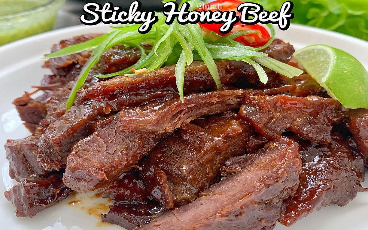 Sticky Honey Beef , Bertekstur Lembut Juga Juicy