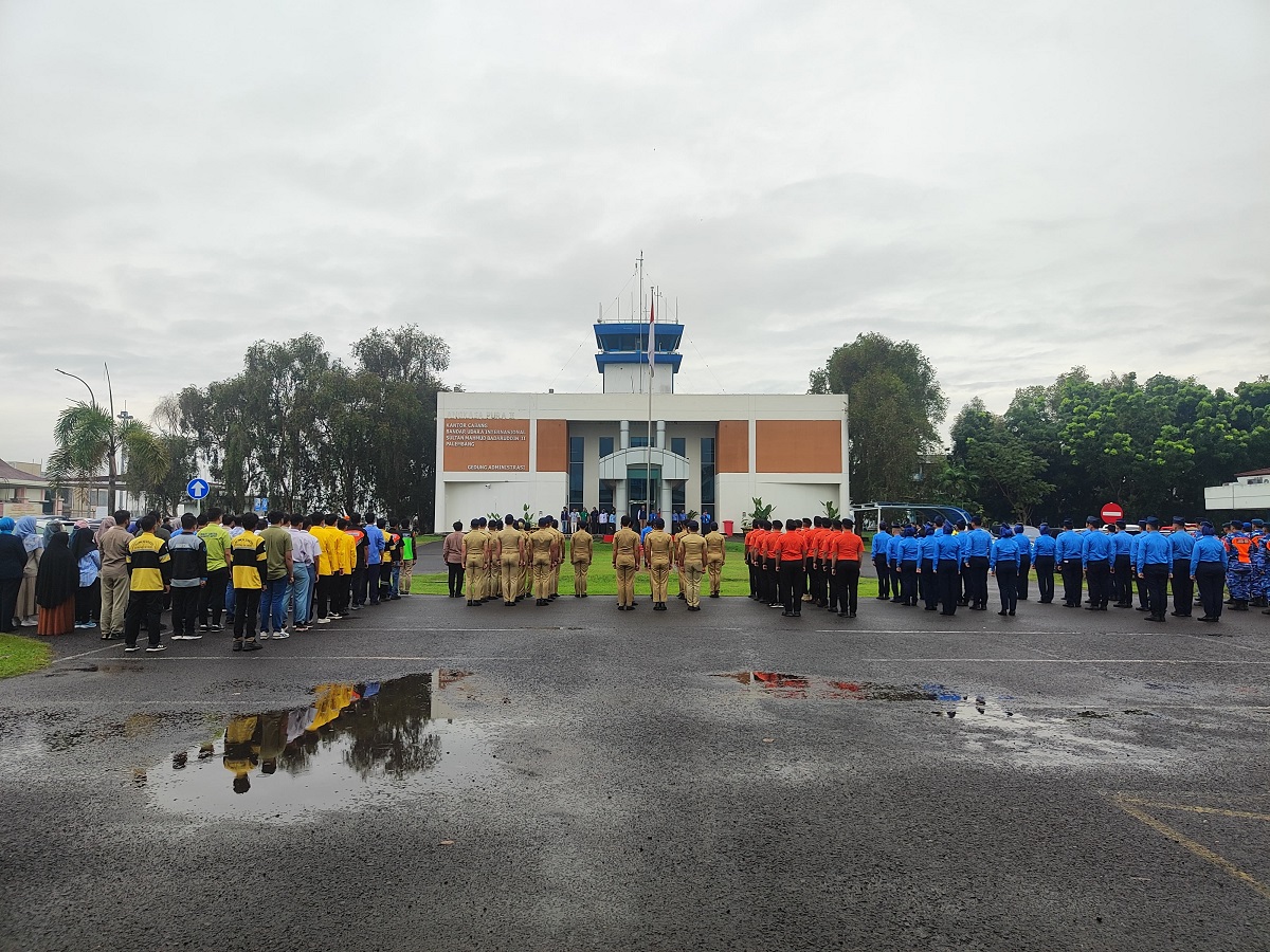 Apel Pembukaan Posko Nataru di Bandara Sultan Mahmud Badaruddin II