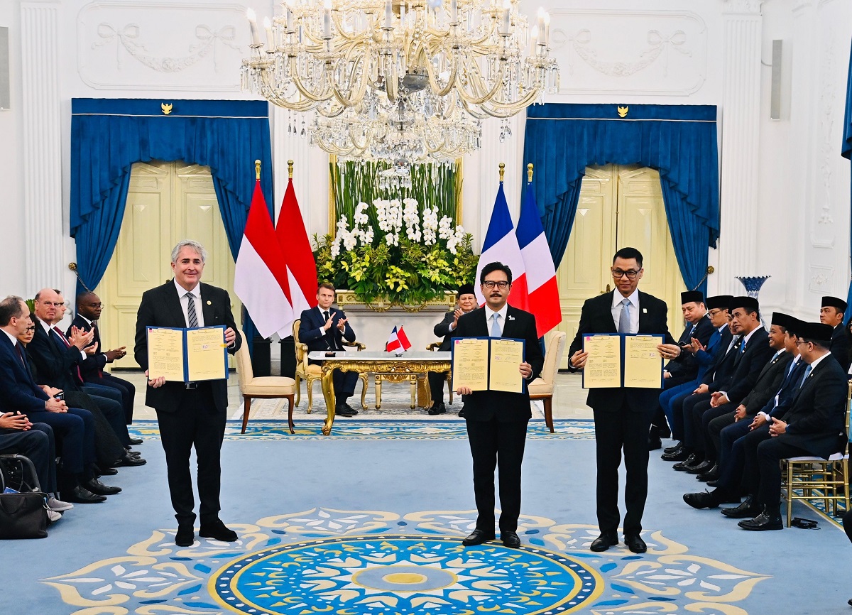 PLN, PT SMI, dan HDF Energy Teken MoU Energi Hidrogen, Disaksikan Presiden RI dan Prancis