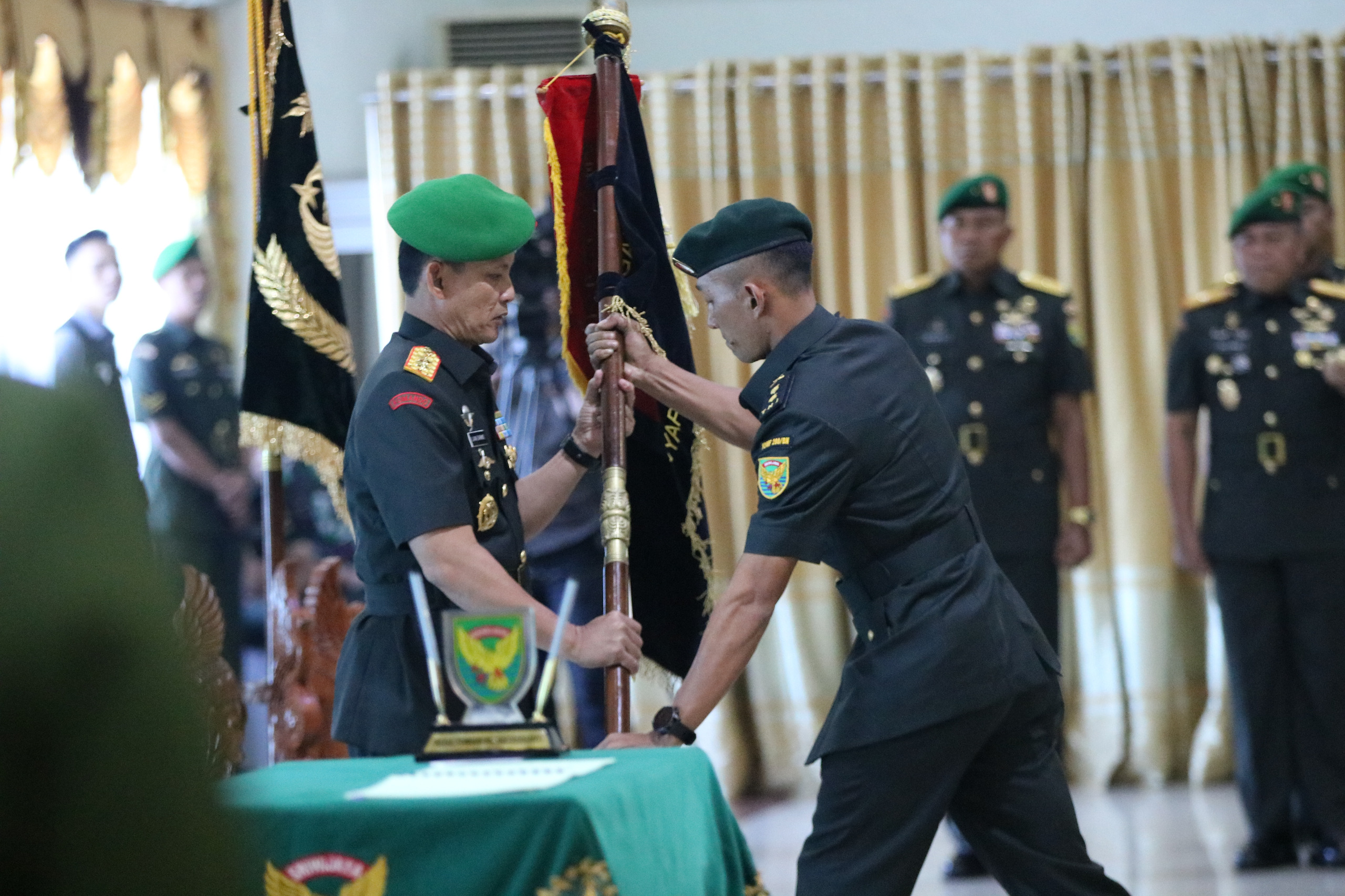 Pimpin Sertijab 5 PJU Kodam, Pangdam II/Sriwijaya Ingatkan Penegakan Disiplin Anggota 