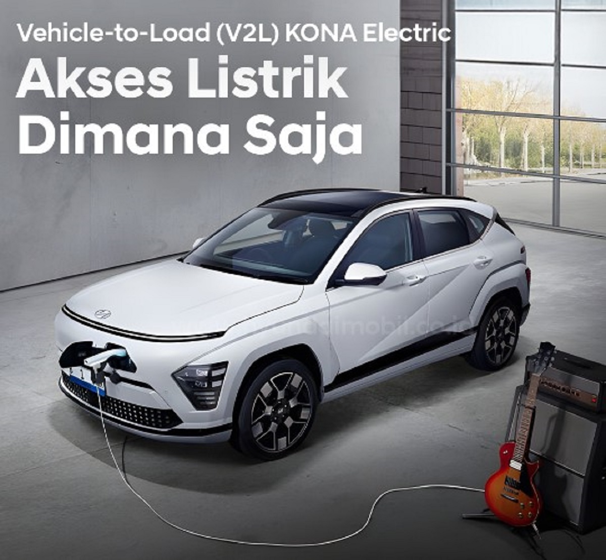 Hyundai KONA Electric: Akses Listrik Dimana Saja dengan Fitur Vehicle-to-Load (V2L)