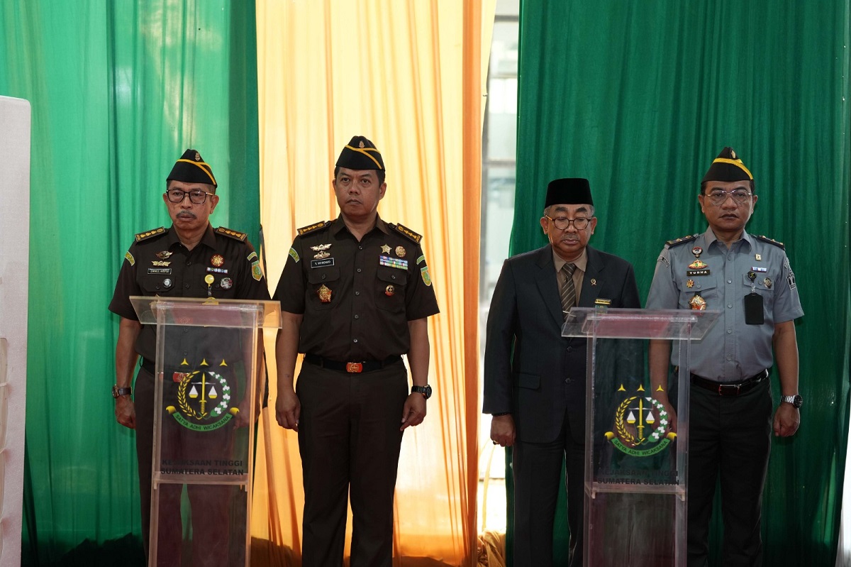 Kanwil Kemenkum Sumsel Hadiri Pelantikan Pejabat Struktural di Kejati Sumsel