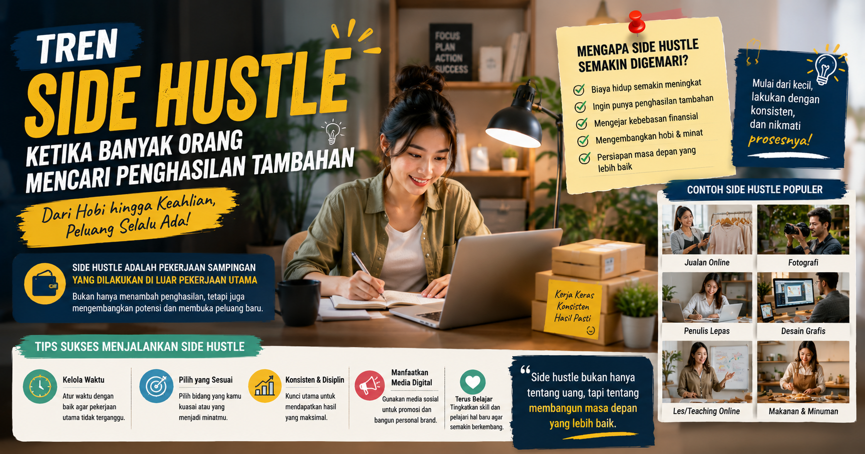 Tren Side Hustle: Ketika Banyak Orang Mencari Penghasilan Tambahan