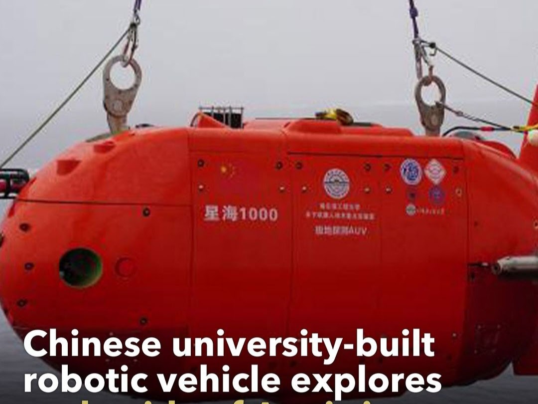 Wow Keren! Robot Otonom Buatan Tiongkok  Mampu Menjelajahi Area Seluas 7.000 Meter Persegi di Bawah Es Arktik