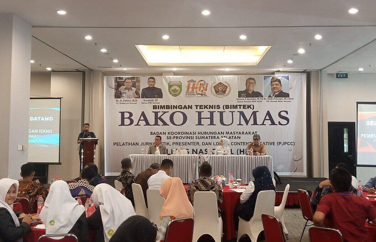 Peringati Hari Pers Nasional, PWI Sumsel Gelar Bimtek Bako Humas Se-Provinsi Sumatera Selatan
