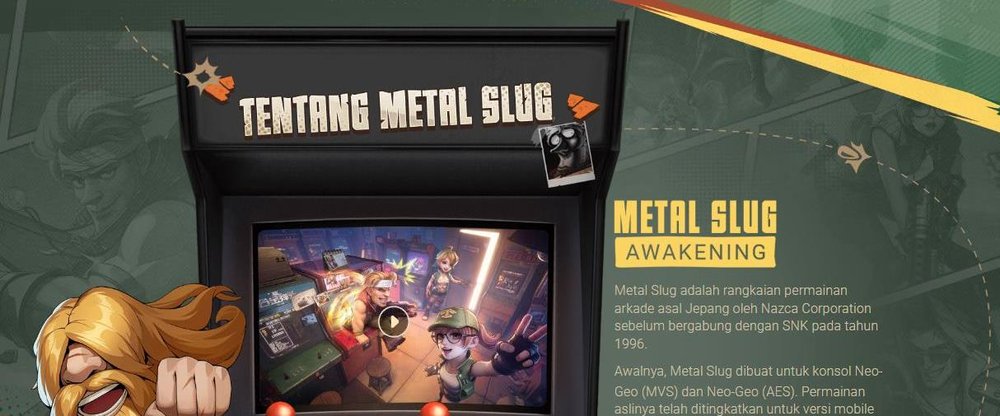 Pembaruan terbesar  Metal Slug Luncurkan Dua Hero Baru