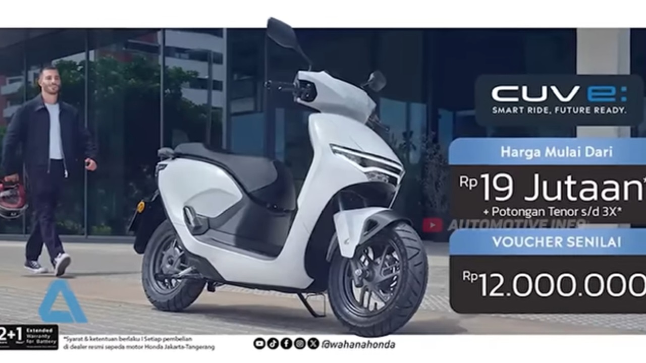 Honda CUVi : Motor Listrik Harga Aslinya Bikin Garuk Kepala