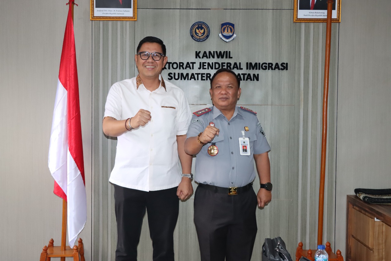 Perkuat Sinergi, Kakanwil Kemenkum Sumsel Silaturahmi ke Kanwil Ditjen Imigrasi Sumsel