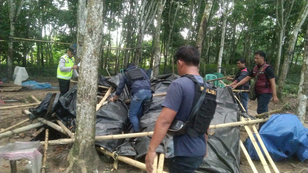 Kapolsek Bongkar Arena Sabung Ayam, Kades Berkilah tak Tahu Jika Ada Arena Perjudian