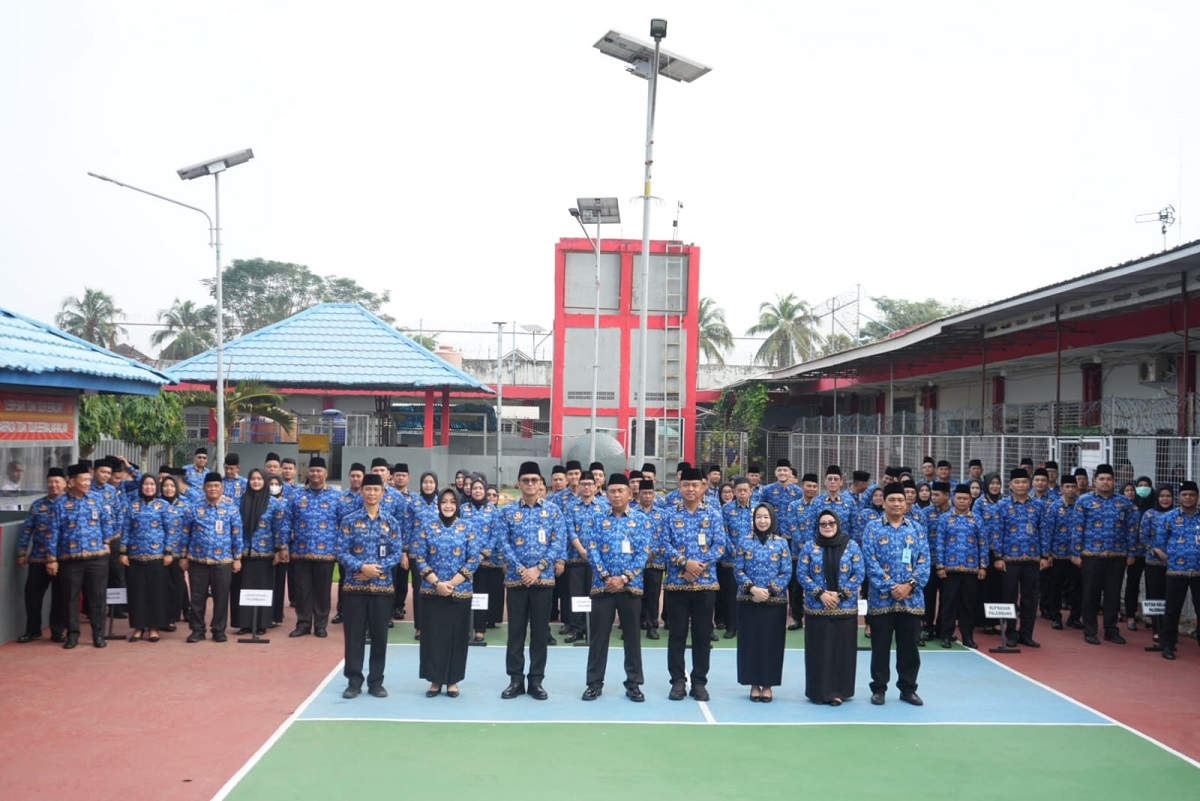 Kanwil Kemenkumham Sumsel Gelar Upacara Peringatan Hari Kebangkitan Nasional Ke-116 di Rutan Palembang