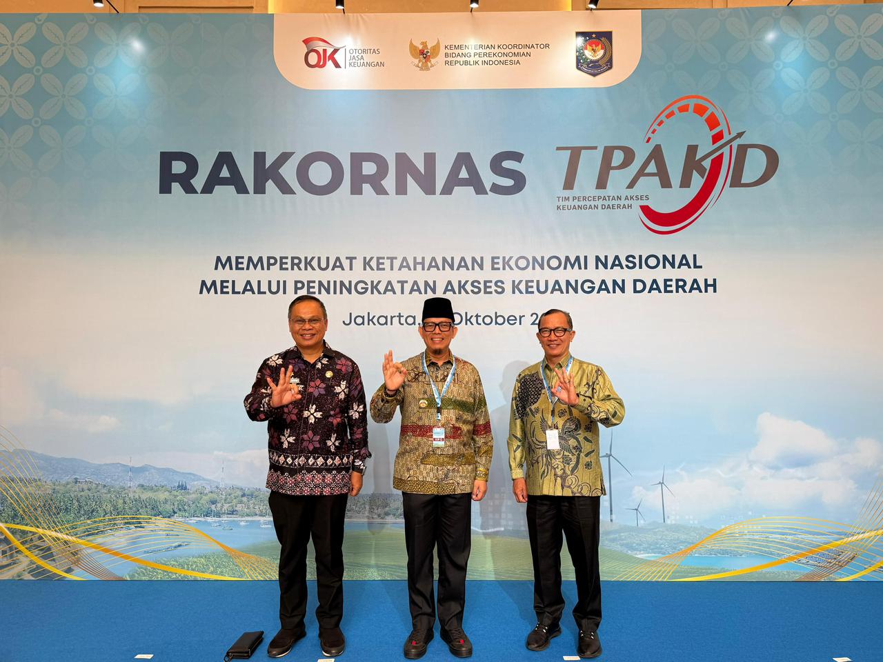 Bupati OKU Teddy Meilwansyah hadiri Rakornas TPAKD 2025 di Jakarta