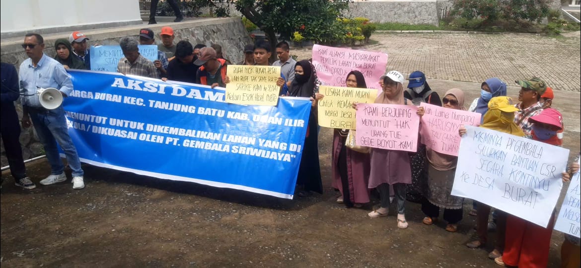 Puluhan Warga Datangi DPRD Ogan Ilir Nuntut Tanah 60 Tahun yang Dikuiasai PT Gembala 