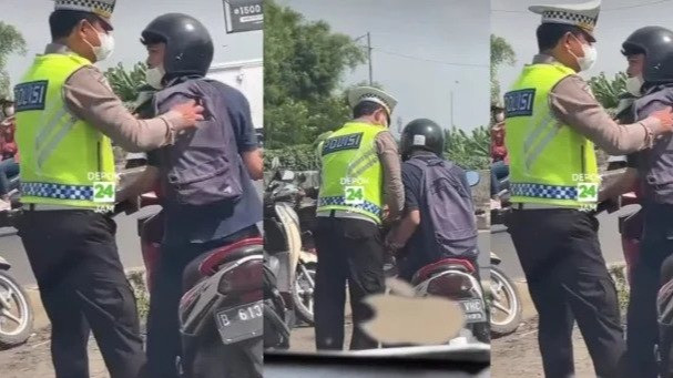 Operasi Patuh Jaya, Aksi Polisi  Bongkar-bongkar Tas Pemotor saat Razia Viral