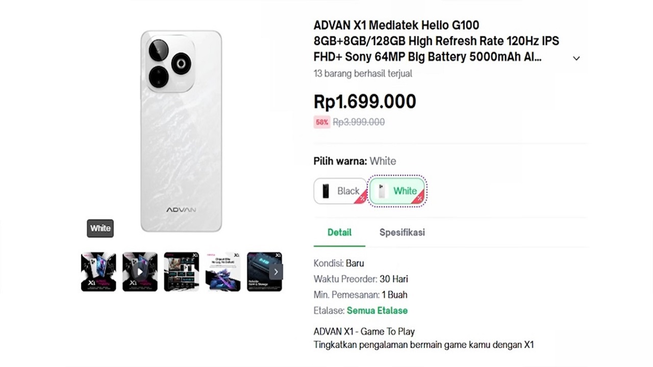 Wow! Hape 120Hz RAM 8GB Harga hanya Rp1,6 Jutaan