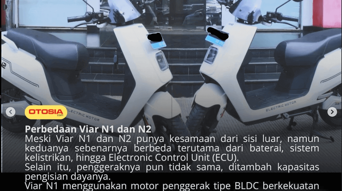  Motor Trend dan Sporty, Viar N1 VS Viar N2 Spek Unggulan Mempunyai Speaker Bluetooth