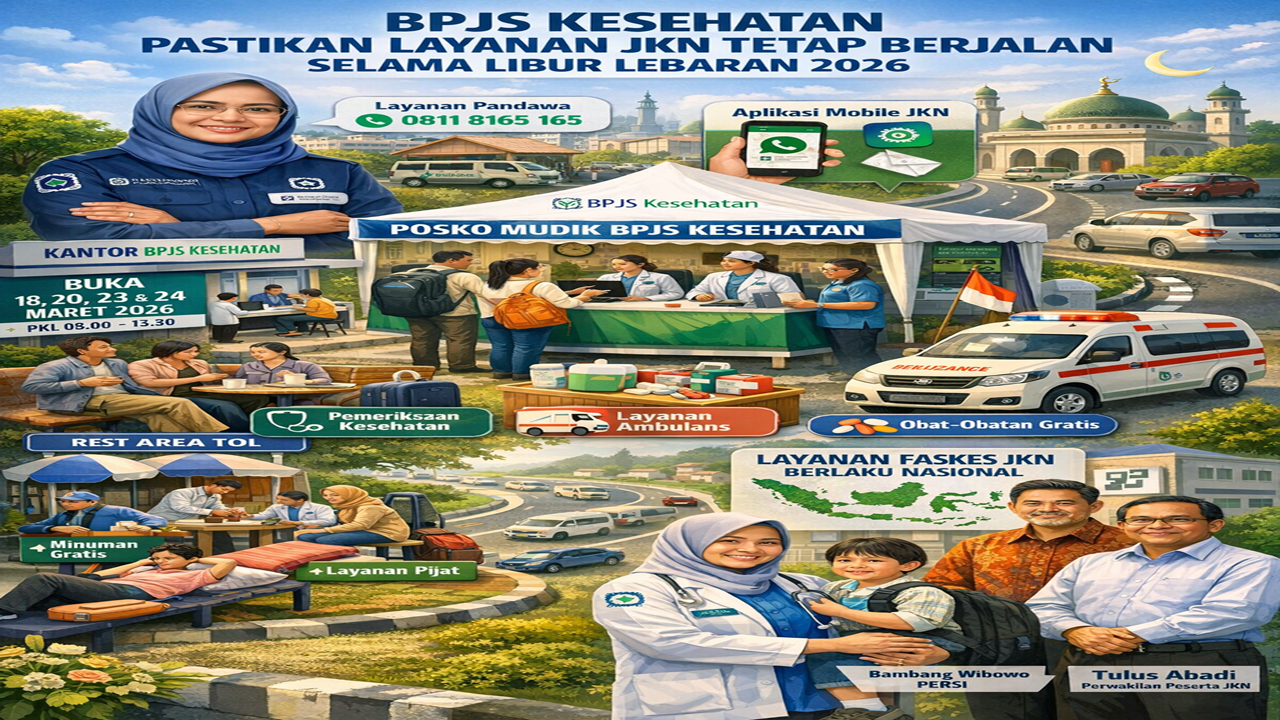 Selama Libur Idul Fitri 2026, Layanan JKN BPJS Kesehatan Tetap Siaga