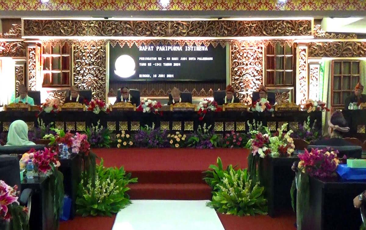 DPRD Kota Palembang Gelar Rapat Paripurna Istimewa Peringati HUT Ke-1341 Kota Palembang 