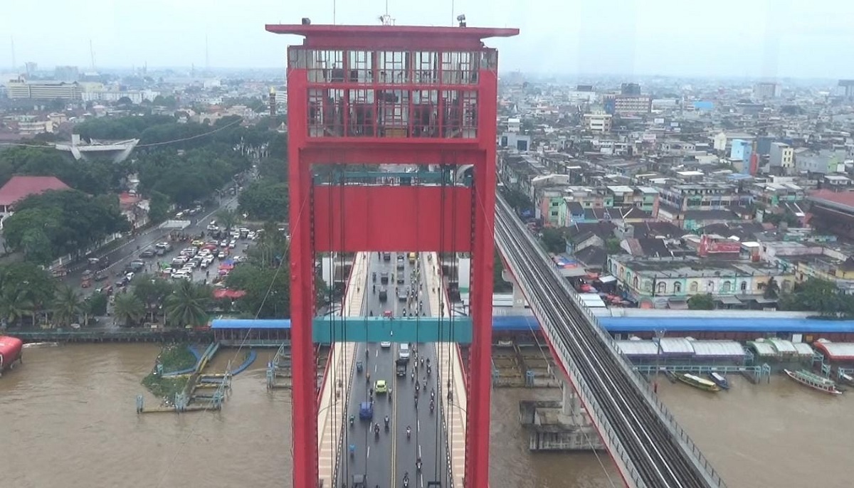 Pemkot Palembang Gelar Simulasi Wisata Menara Jembatan Ampera 