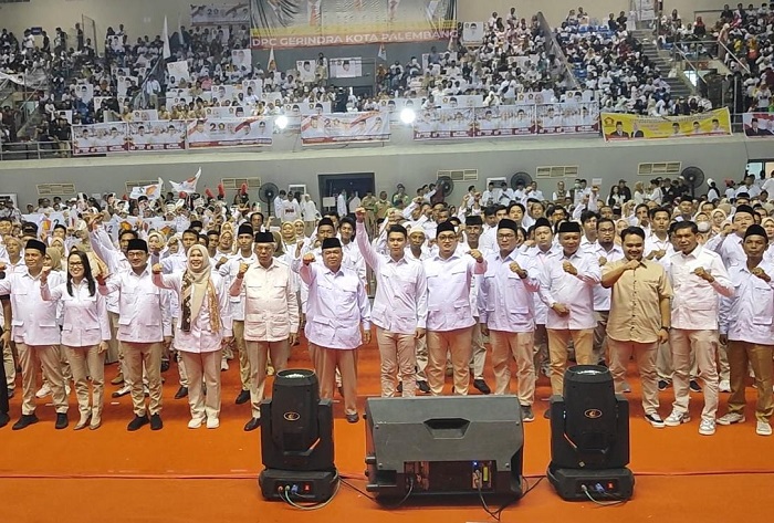 Buka Semangat Baru, Partai Gerindra Gelar Konsolidasi dan Pengukuhan PAC Se-Kota Palembang