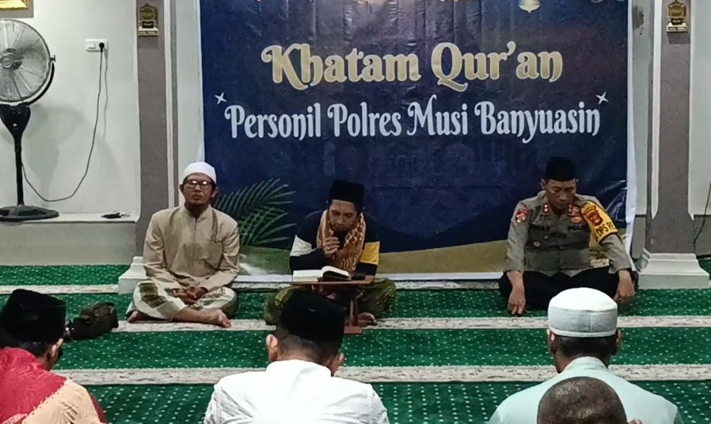 Puluhan Personel Polres Muba Ikuti Khatam Al-Qur’an untuk Meningkatkan Keimanan dan Ketaqwaan