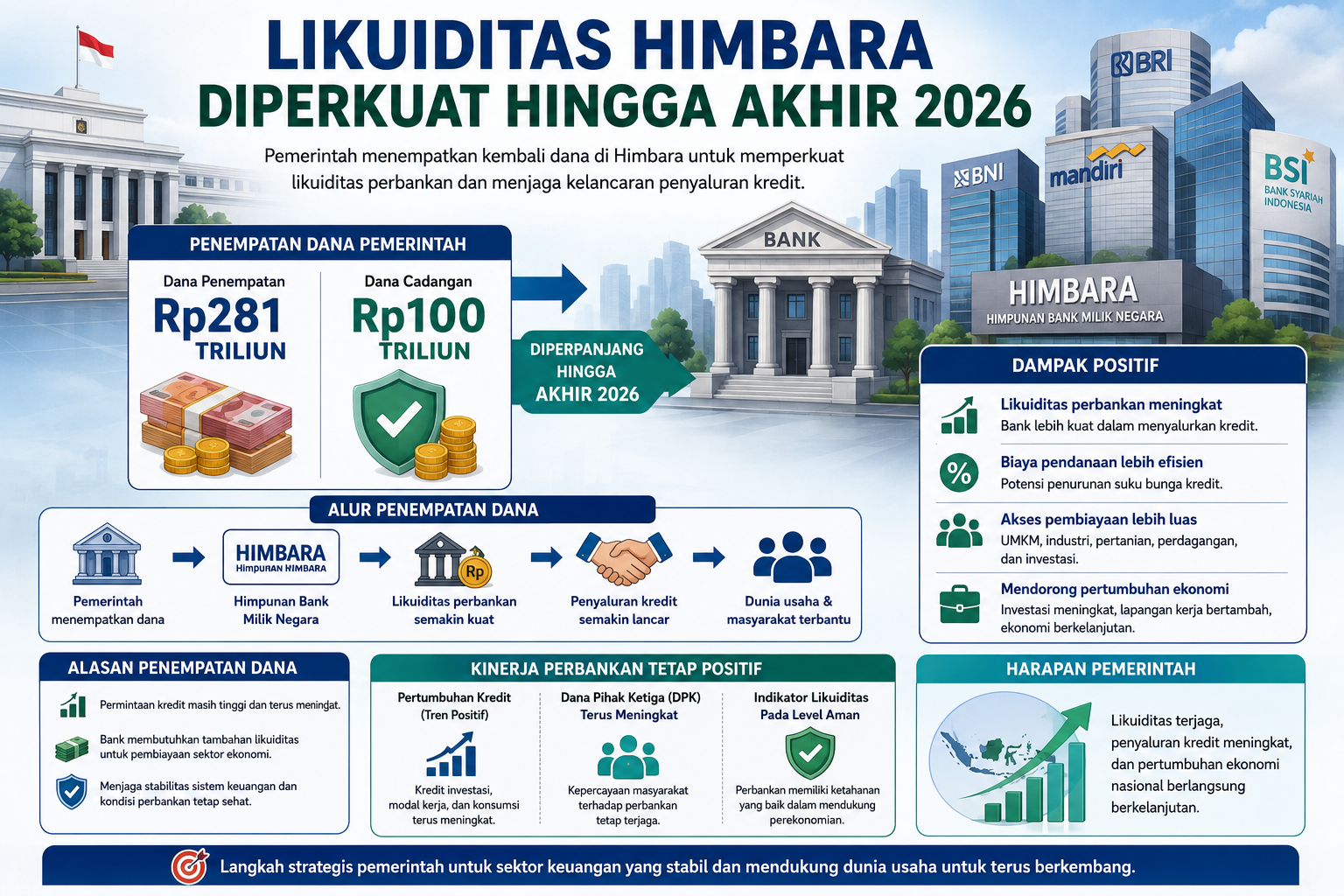 Likuiditas Himbara Diperkuat Hingga Akhir 2026