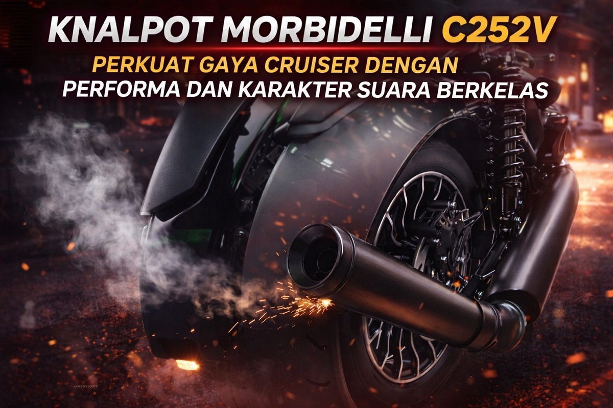Knalpot Morbidelli C252V Perkuat Gaya Cruiser dengan Performa dan Karakter Suara Berkelas