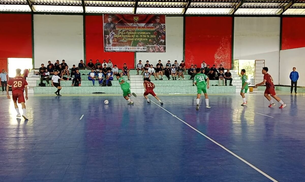 Laga Pembuka Turnamen Futsal Piala Pangdam II Sriwijaya, MAN 1 Palembang Raih Kemenangan