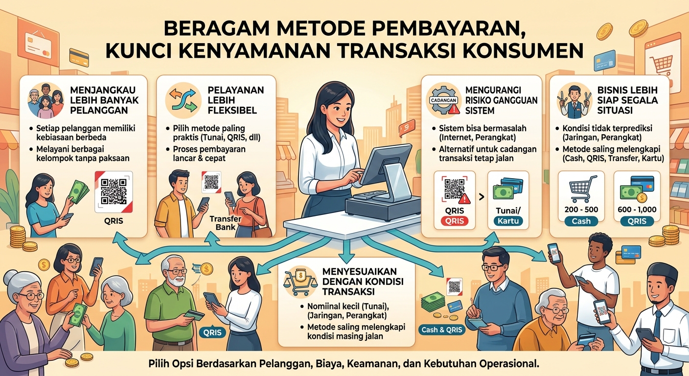 Beragam Metode Pembayaran, Kunci Kenyamanan Transaksi Konsumen