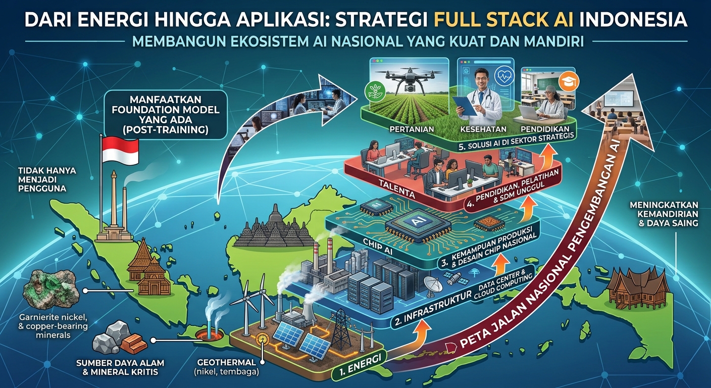 Dari Energi hingga Aplikasi, Strategi Full Stack AI Mulai Dibangun