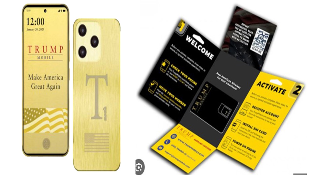Smartphone Emas T1 & Jaringan Trump Mobile Resmi Diperkenalkan