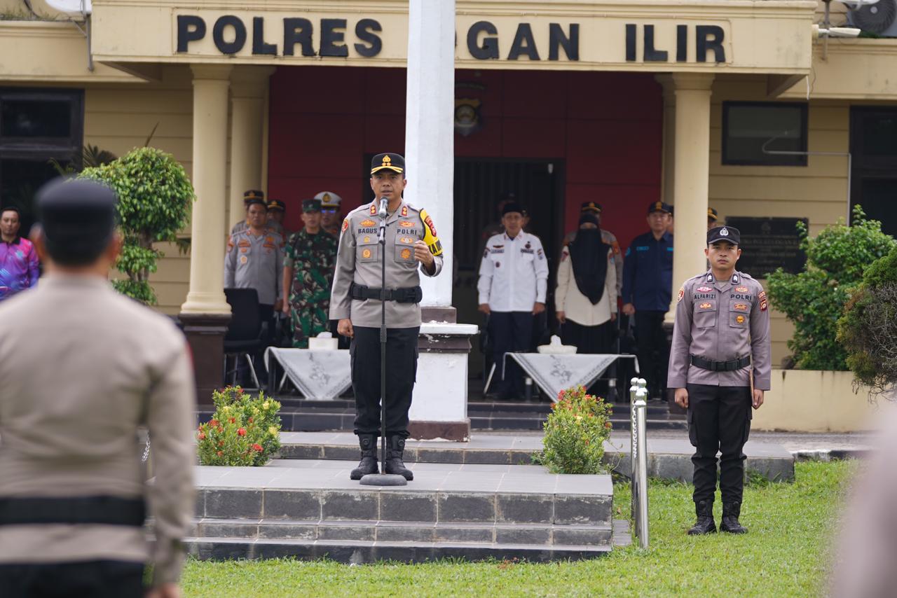 Apel Kesiapsiagaan Ramadhan 1447 H, Polres Ogan Ilir Siap Jaga Kamtibmas
