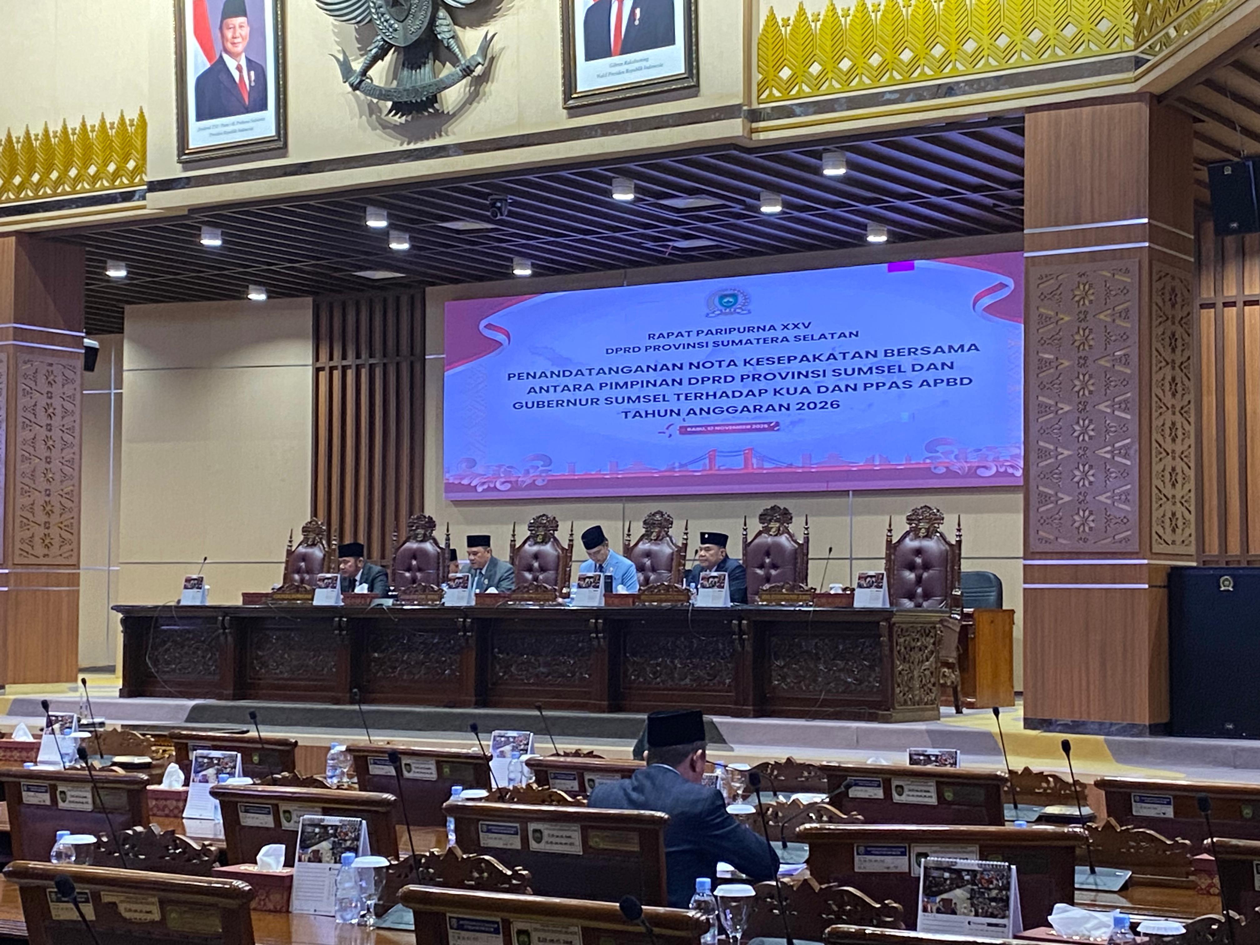 Kemenkum Sumsel Hadiri Rapat Paripurna DPRD Provinsi Sumatera Selatan