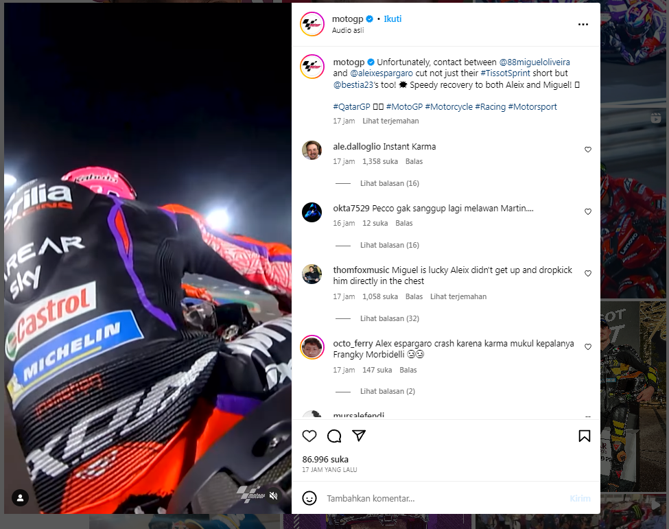 MotoGP Qatar 2023 Aleix Espargaro menemui serangkaian kejadian tak menguntungkan