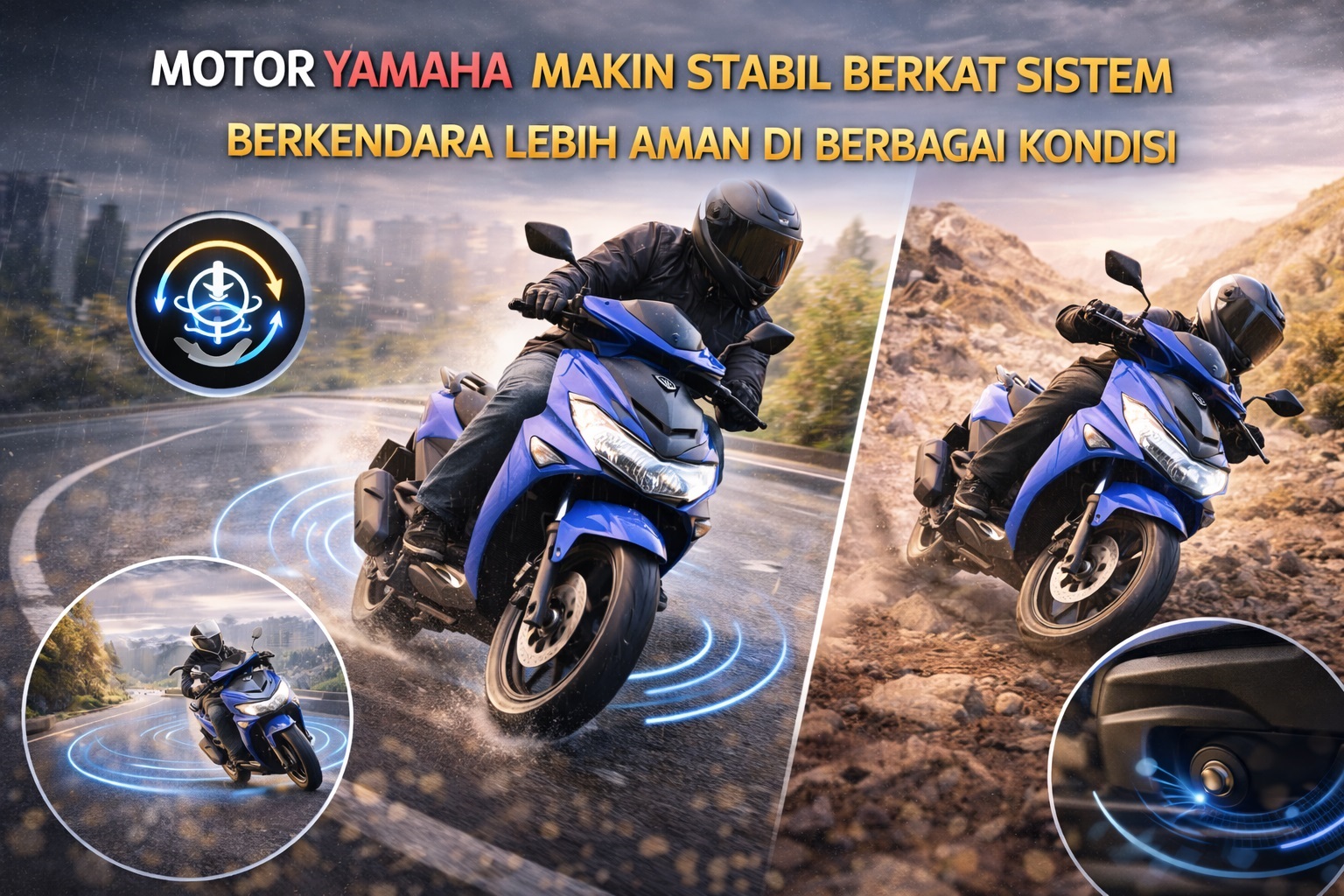 Motor Yamaha Makin Stabil Berkat Sistem Anti Jatuh: Berkendara Lebih Aman di Berbagai Kondisi
