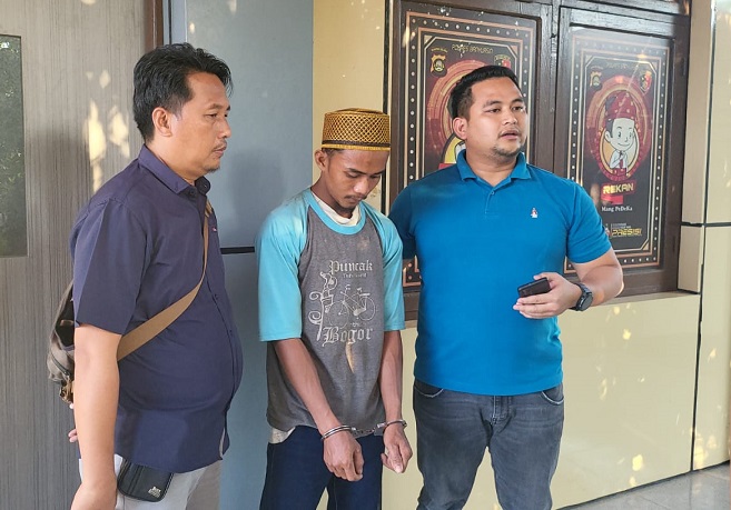 Pria 'Otak Ngeres' Viral di Medsos Diamankan Polres Banyuasin