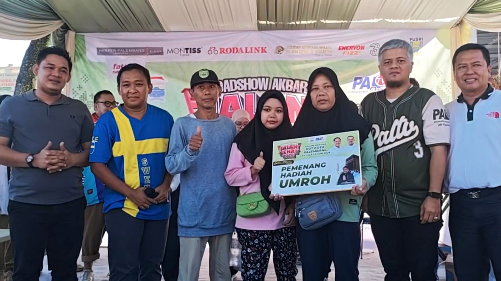 Haru !! Mari’ah Warga IB I Menang Umroh Gratis Jalan Sehat PALTV