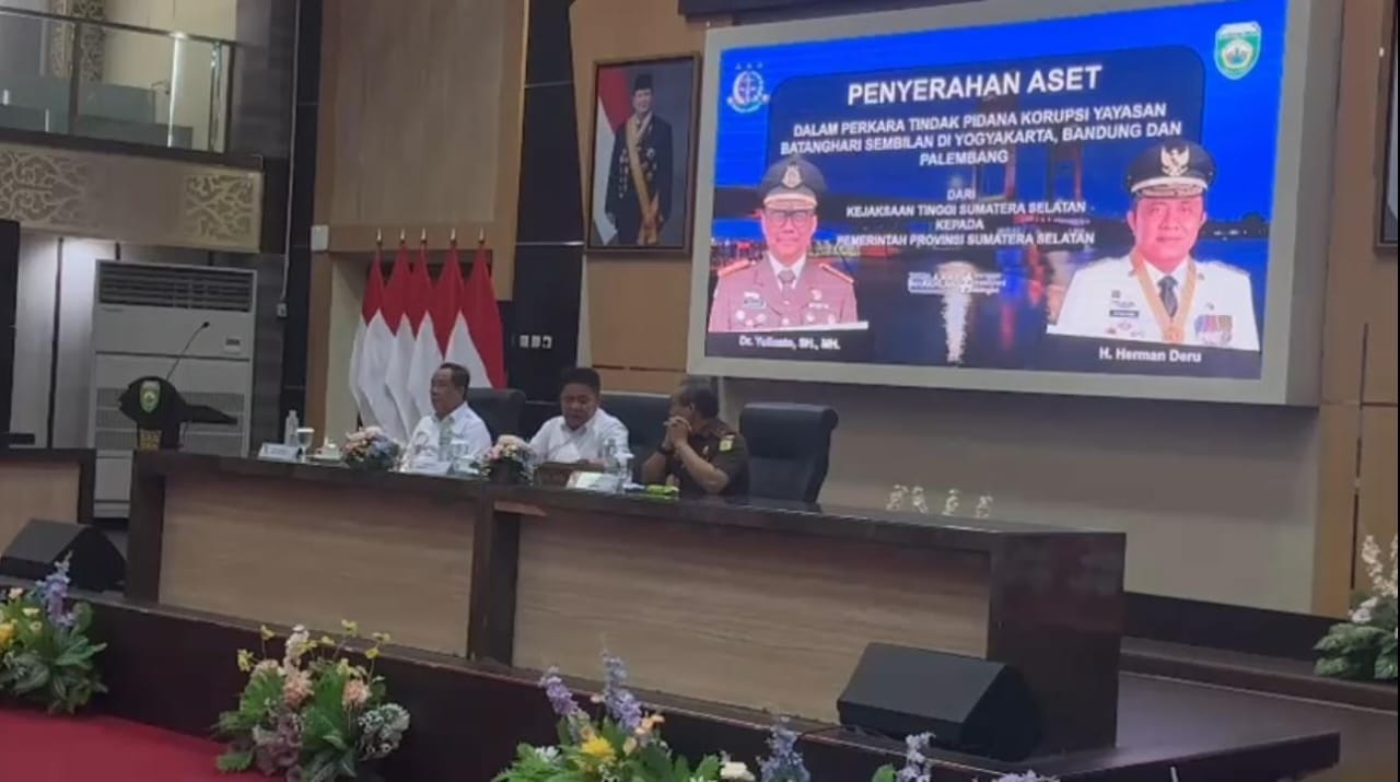 Alhamdulillah!! Kejati Sumsel berhasil kembalikan 3 aset senilai 51,7 Miliar milik Pemprov Sumsel