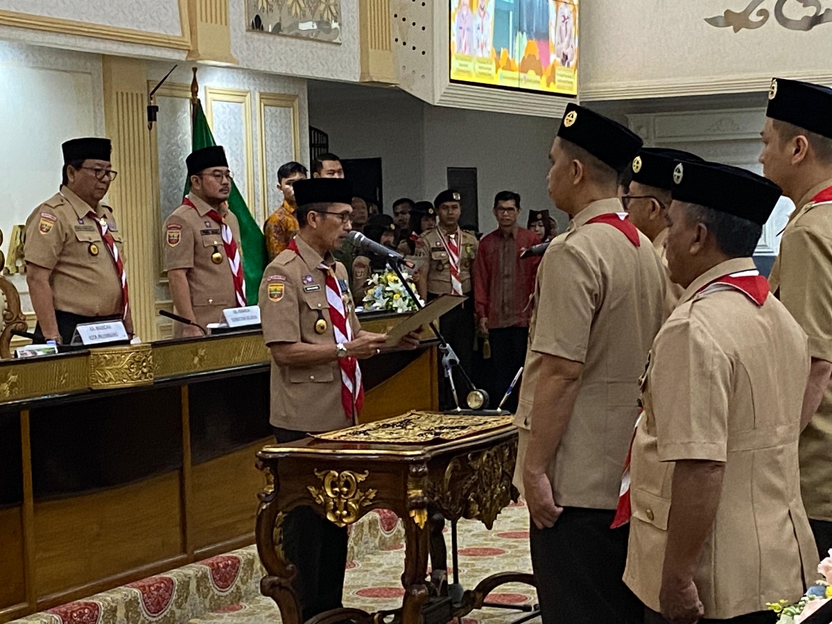 Walikota Palembang Lantik Putri Azizah Sebagai Ka Kwarcab Pramuka Palembang