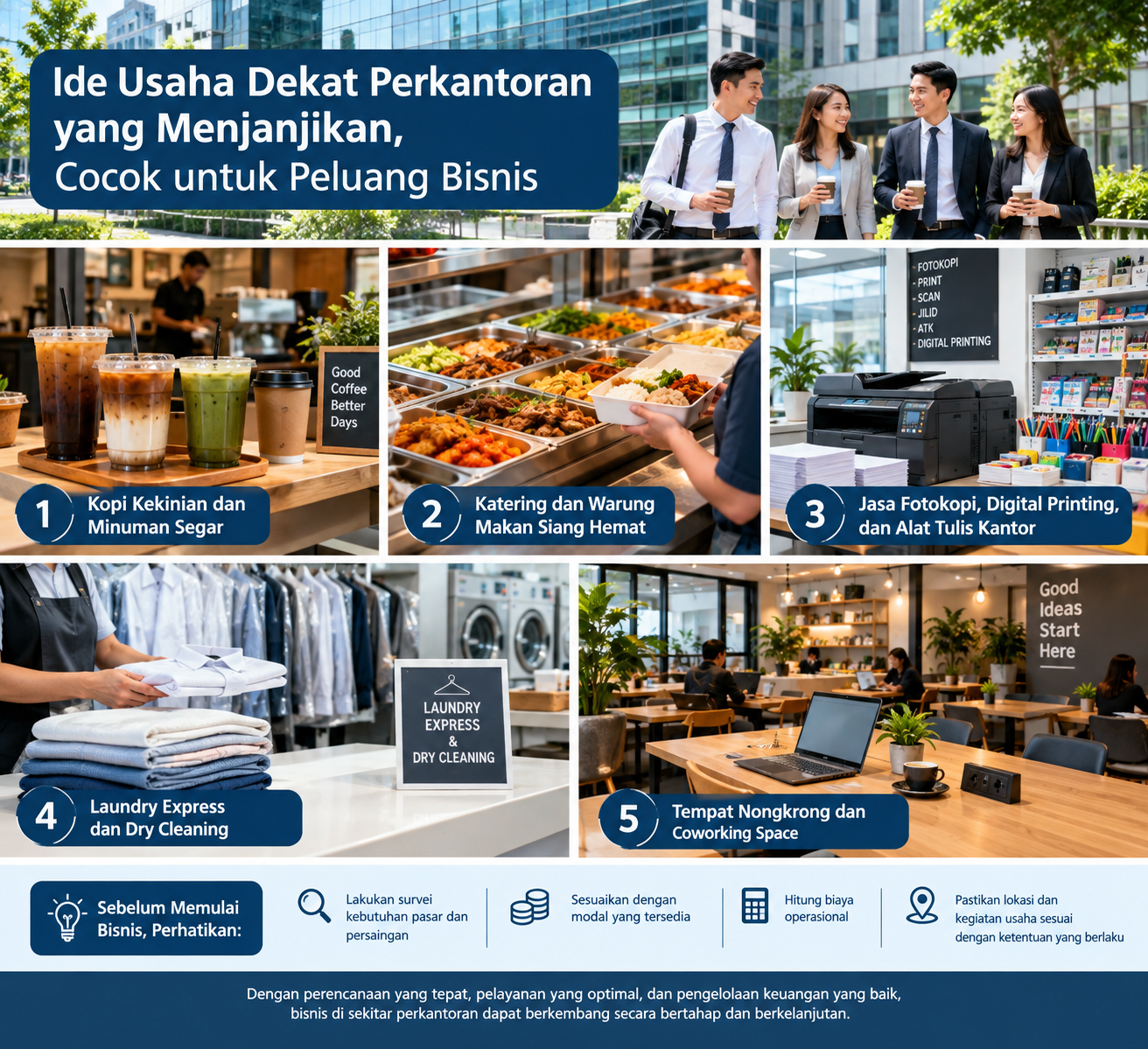 Ide Usaha Dekat Perkantoran yang Menjanjikan, Cocok untuk Peluang Bisnis