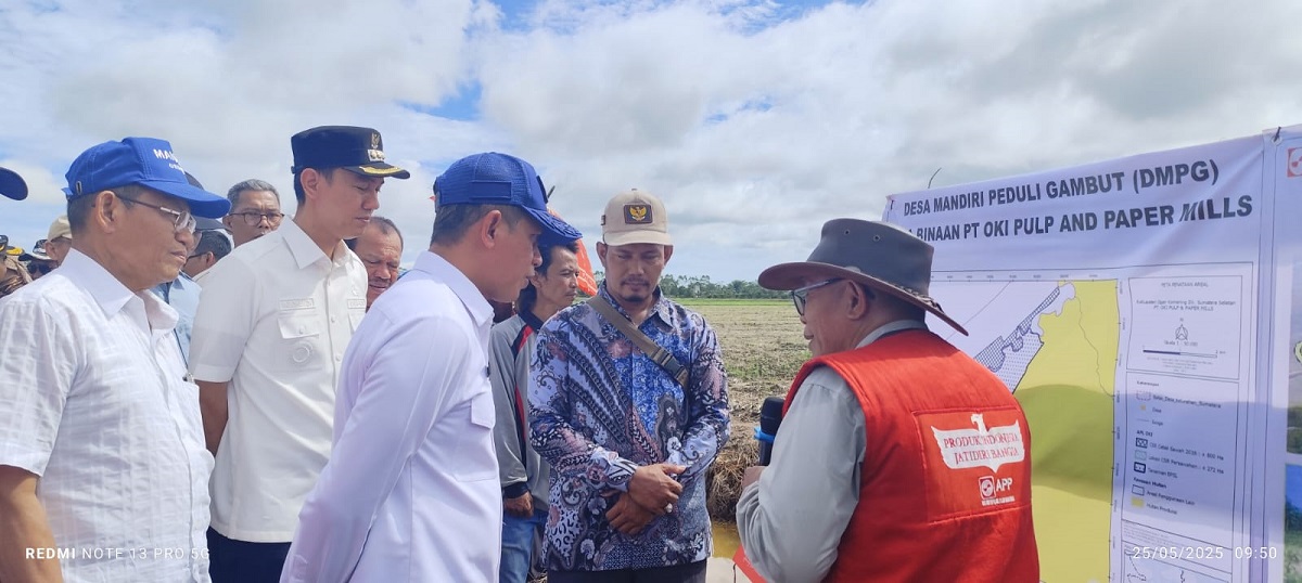 Jadi Percontohan di Indonesia, Menteri LHK Resmikan Desa Mandiri Peduli Gambut di OKI